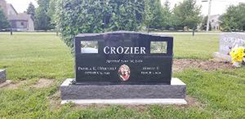 Several different options for monument grave markers offered by Bozell Funeral Homes in Indiana.