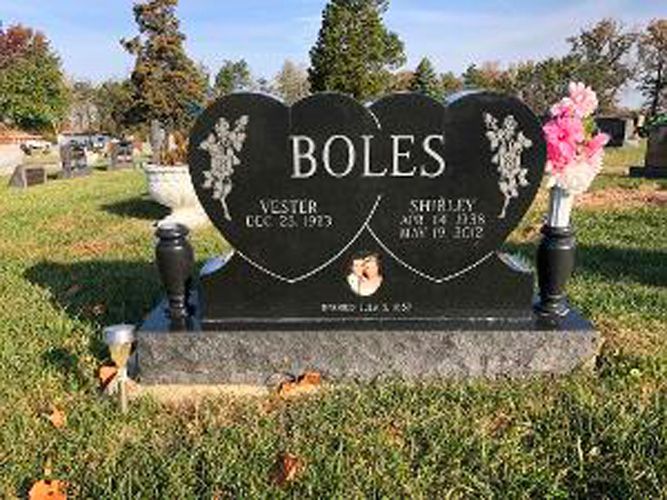 Several different options for monument grave markers offered by Bozell Funeral Homes in Indiana.