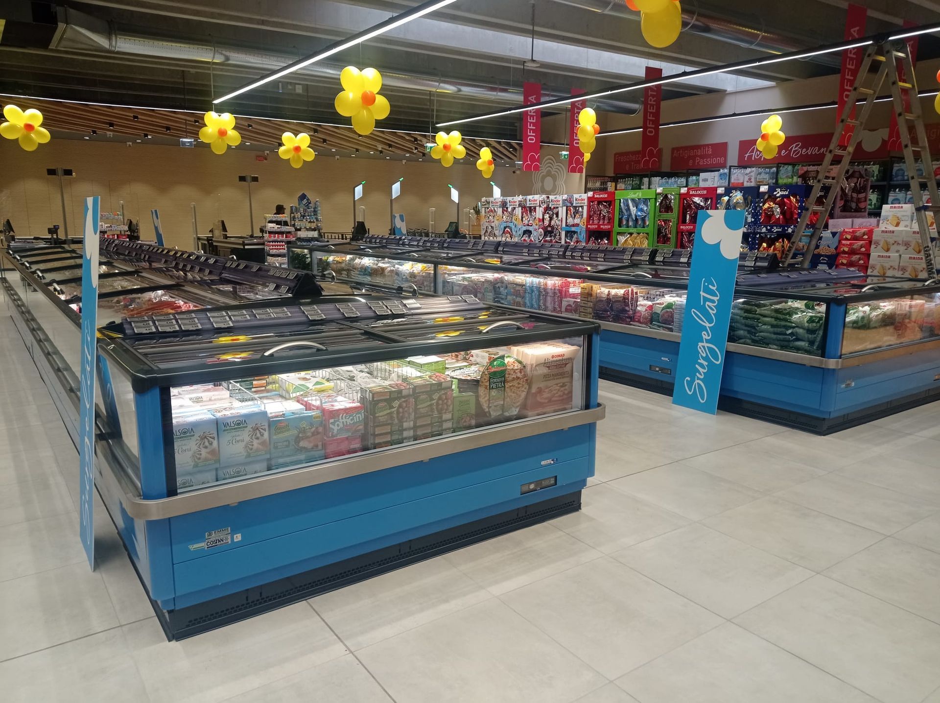Banco Surgelati Supermercato Conad Salerno