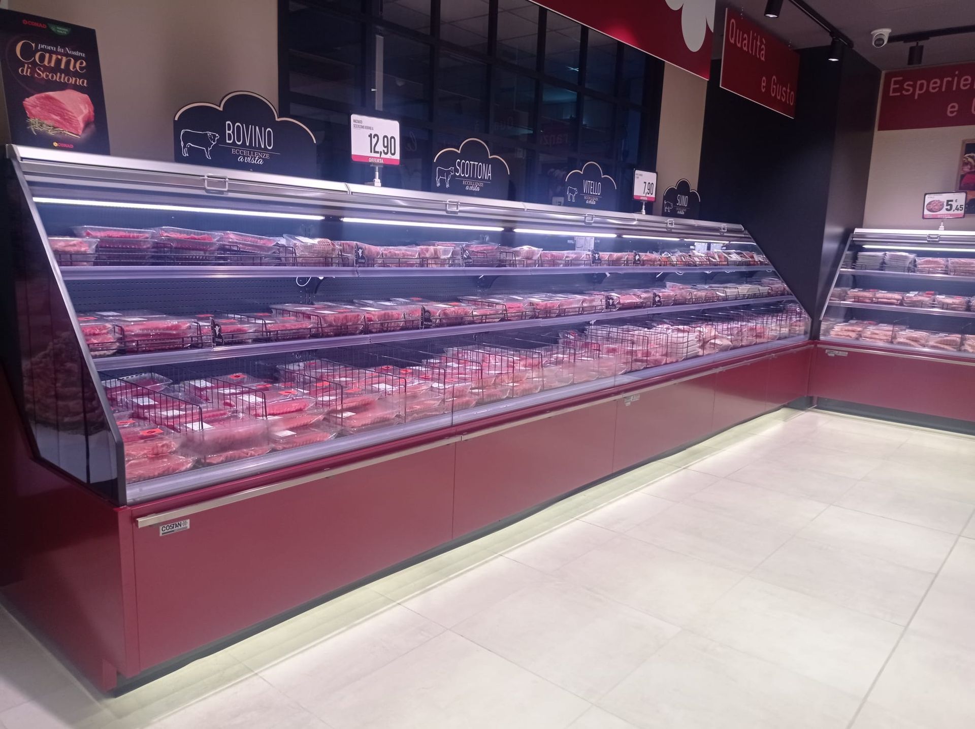 banco refrigerato macelleria-banco libero servizio