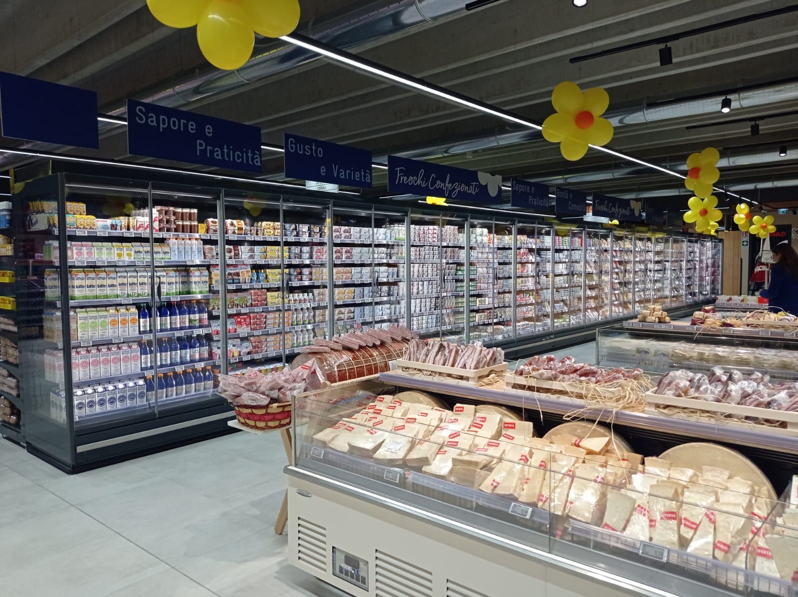 murale supermercato conad-libero servizio formaggi