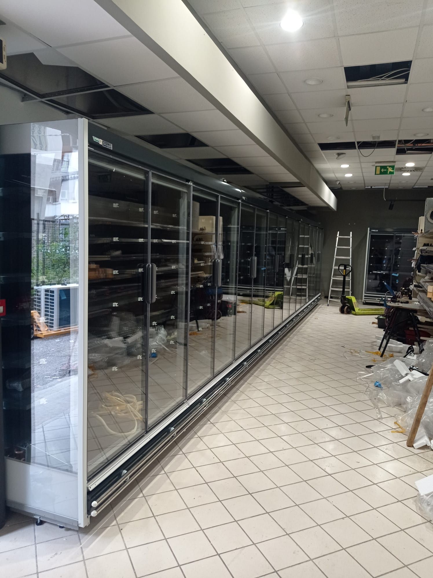 murale frigo supermercato