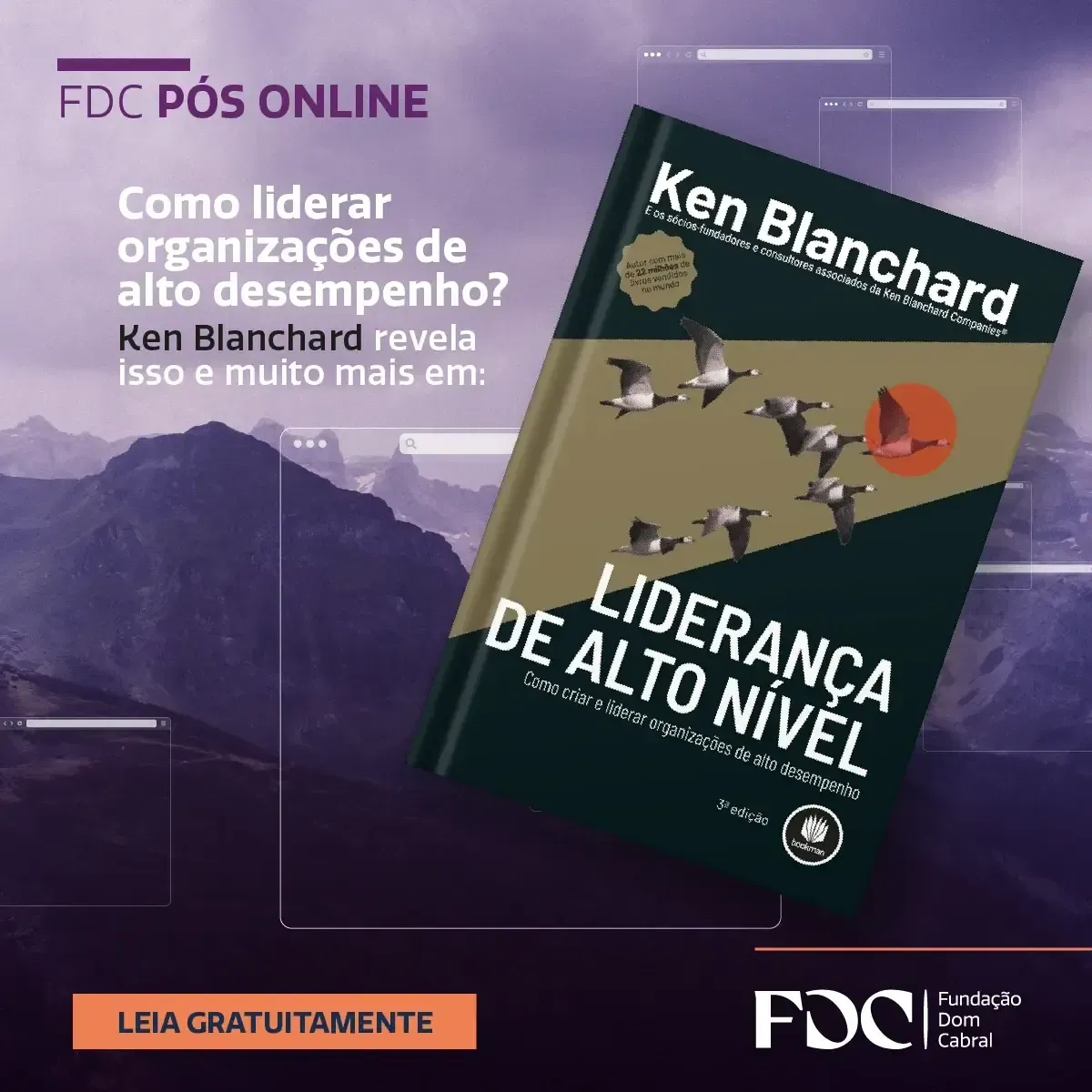 A book titled lideranca de alto nivel by ken blanchard