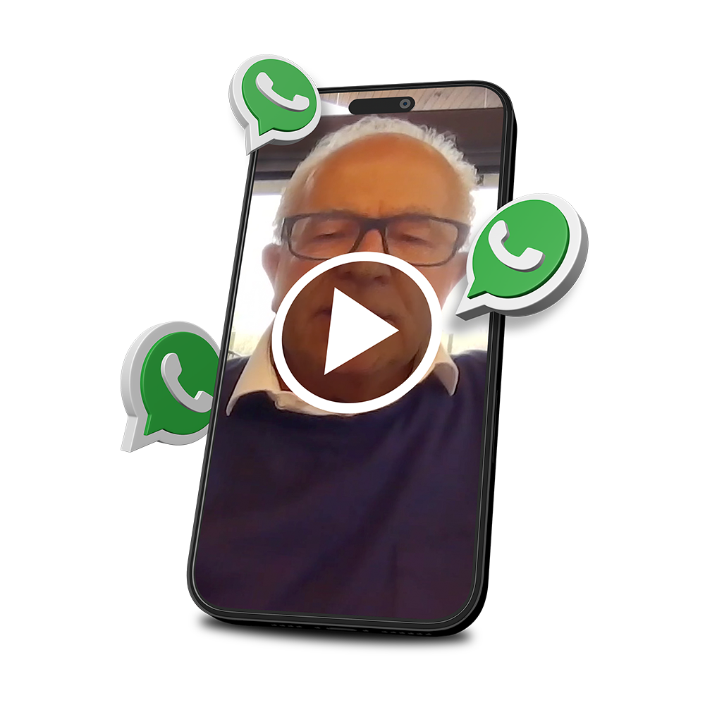 Um tablet branco com símbolos do whatsapp e a imagem de um livro com o título