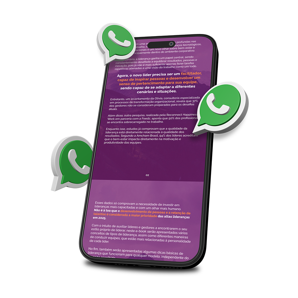 Um tablet branco com símbolos do whatsapp e a imagem de um livro com o título  