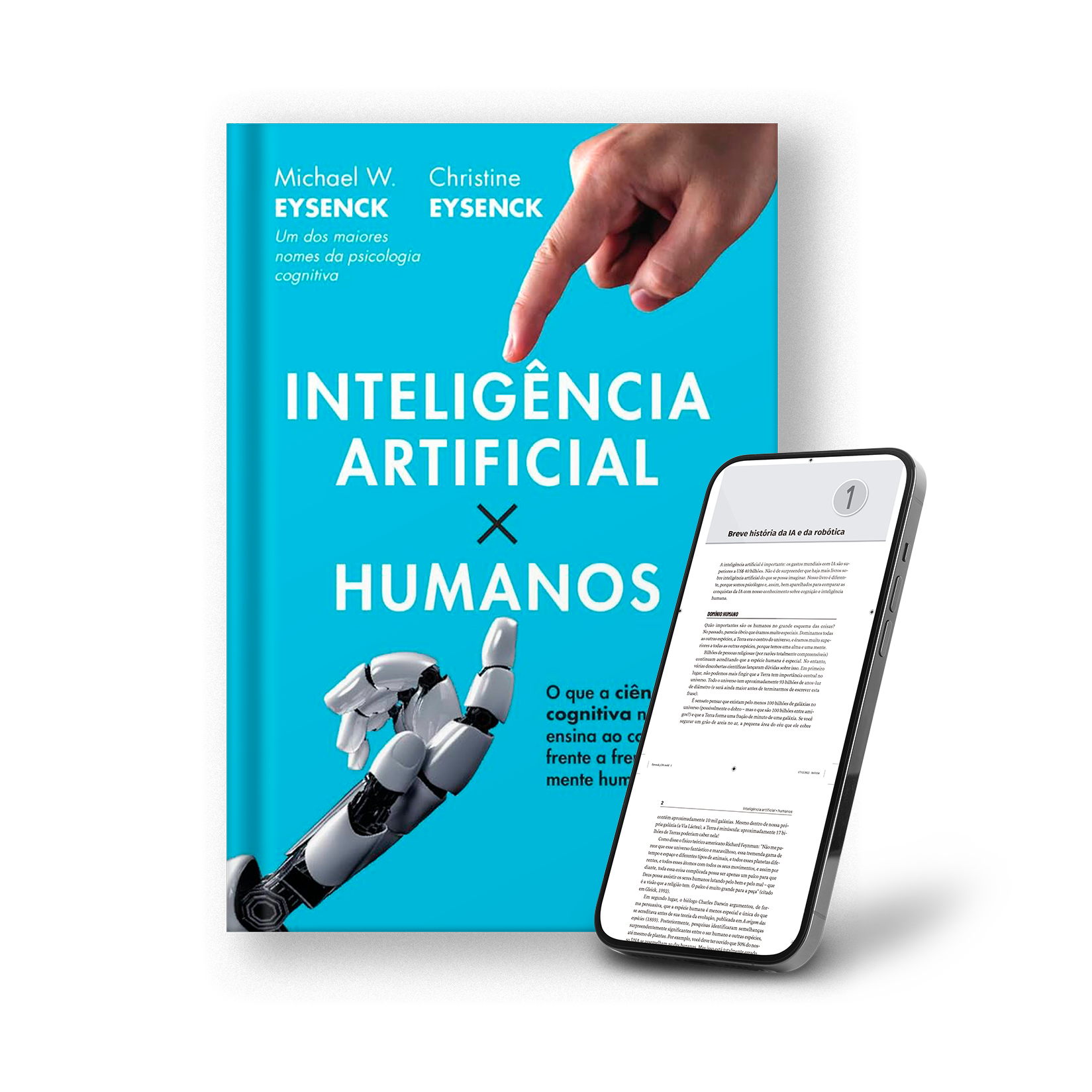 Um tablet com um livro de Ken Blanchard nele.