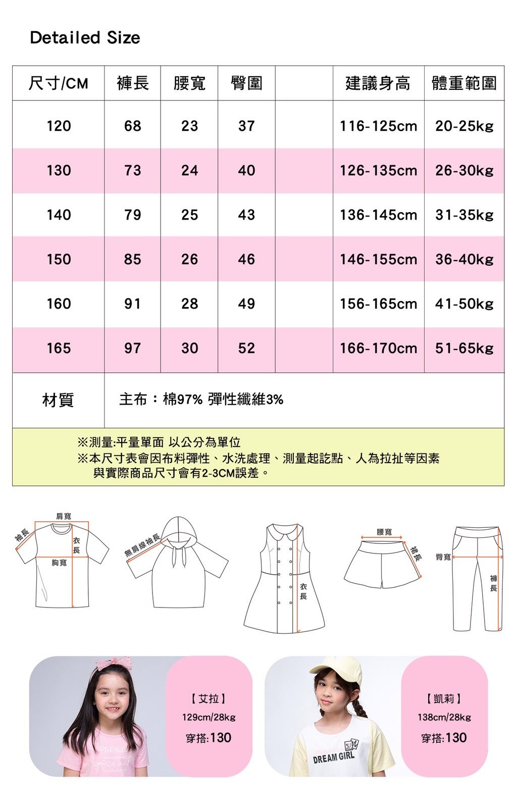 粉紅娜娜童裝/親子款/雙貼口袋平織短褲65127
