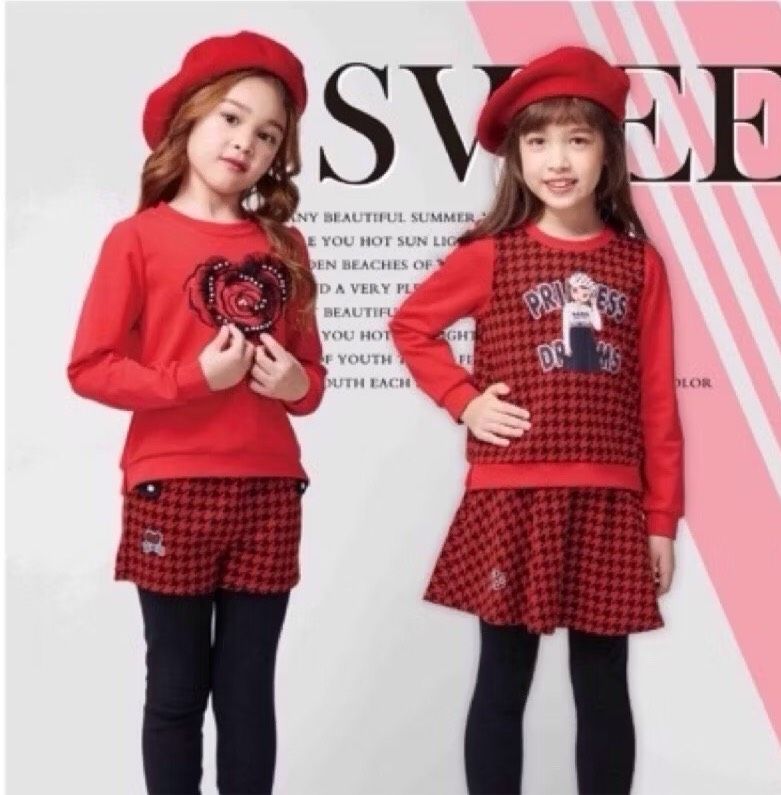 粉紅娜娜紅色套裝