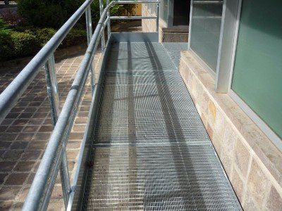 passerella in acciaio