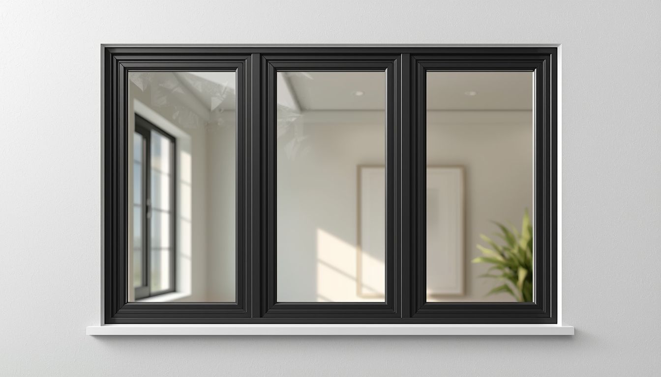 Two electricians working on an electrical panel outside a building. One holds a cable.