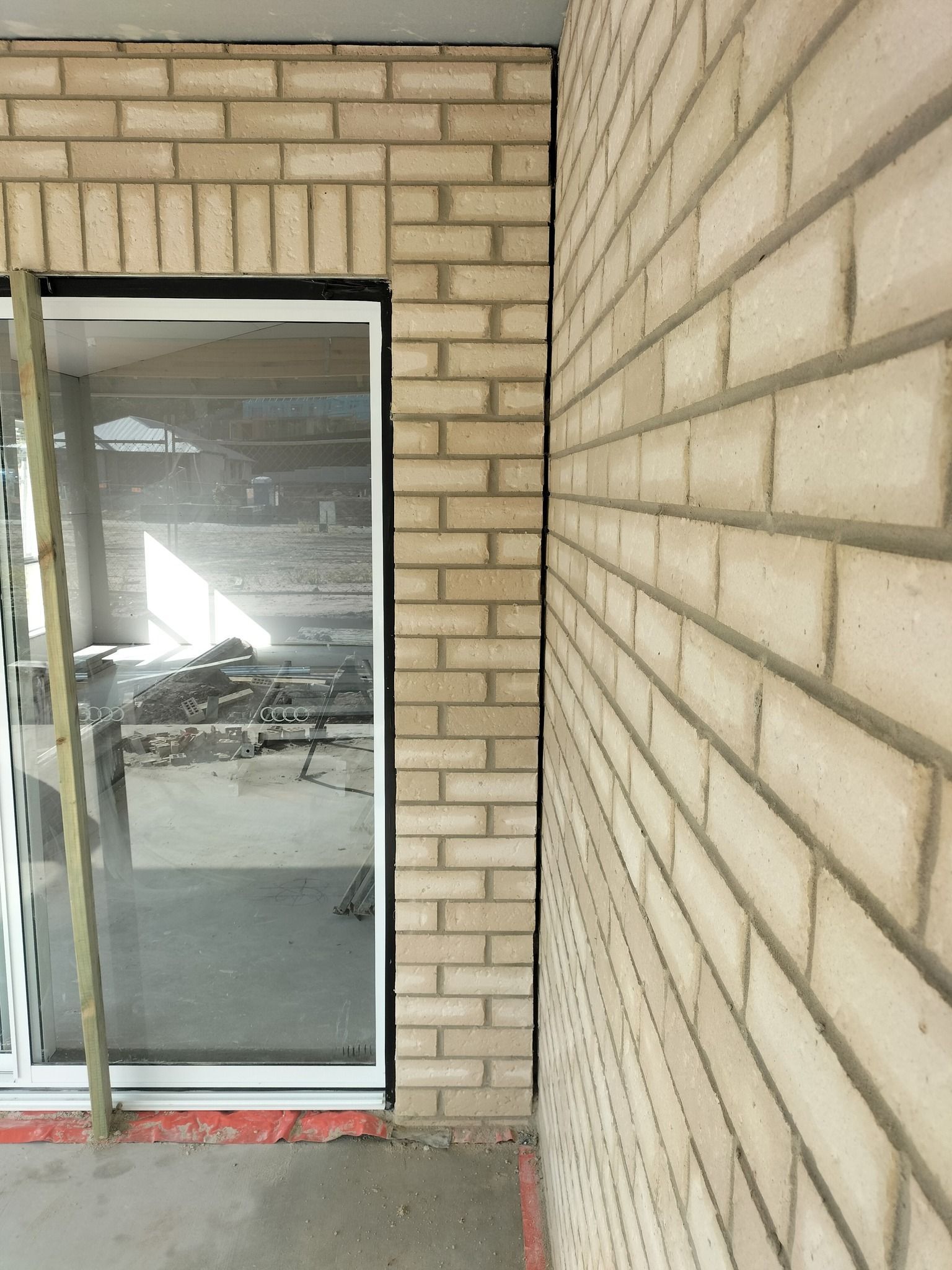 Brick Wall Construction Around A Door Frame — Bricks By Dre In Oxenford, QLD