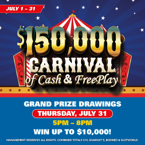 Monthly Casino Calendar