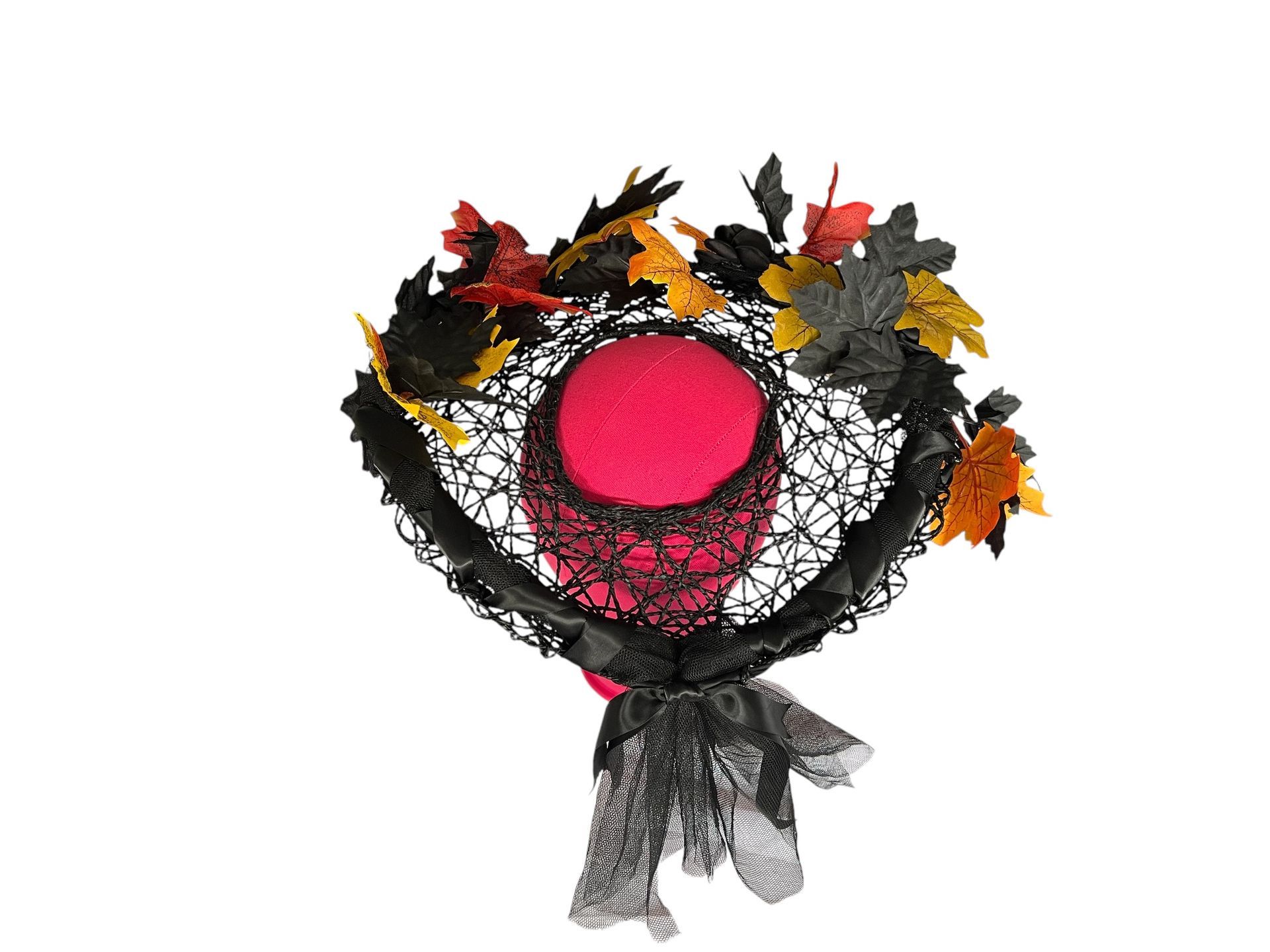 Black Leaf Whimsical Fascinator