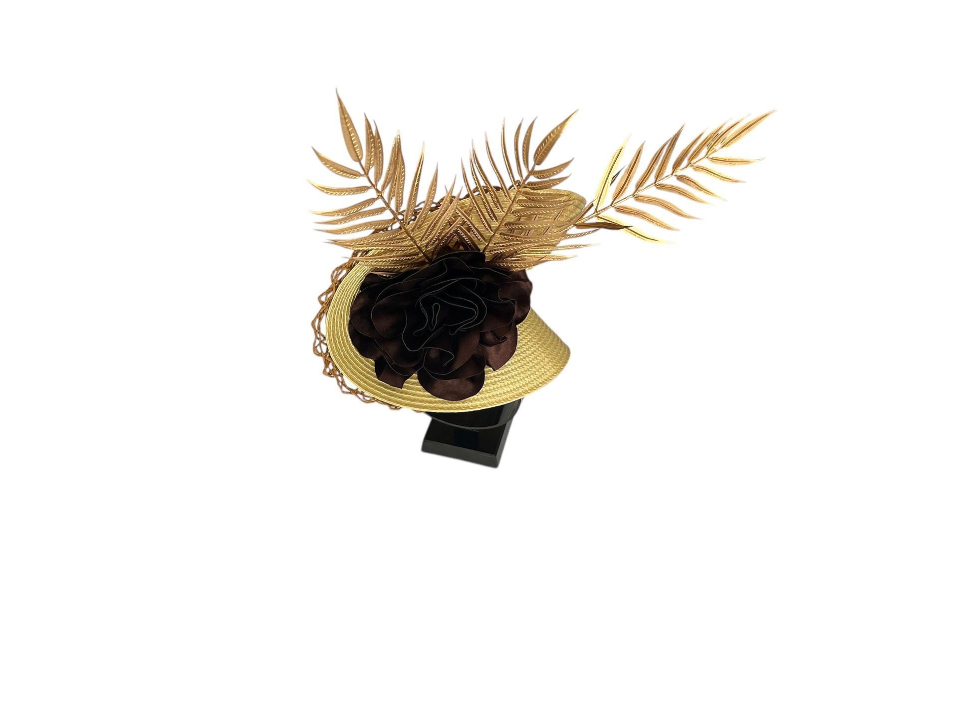 Mena Gold Fascinator