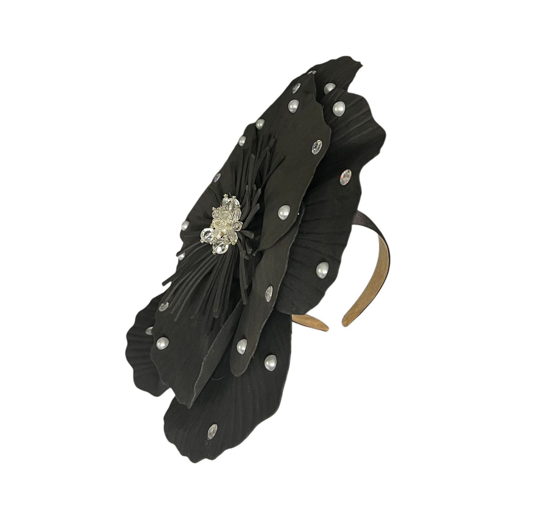Gypsy Black Pearl & Diamanté Fascinator