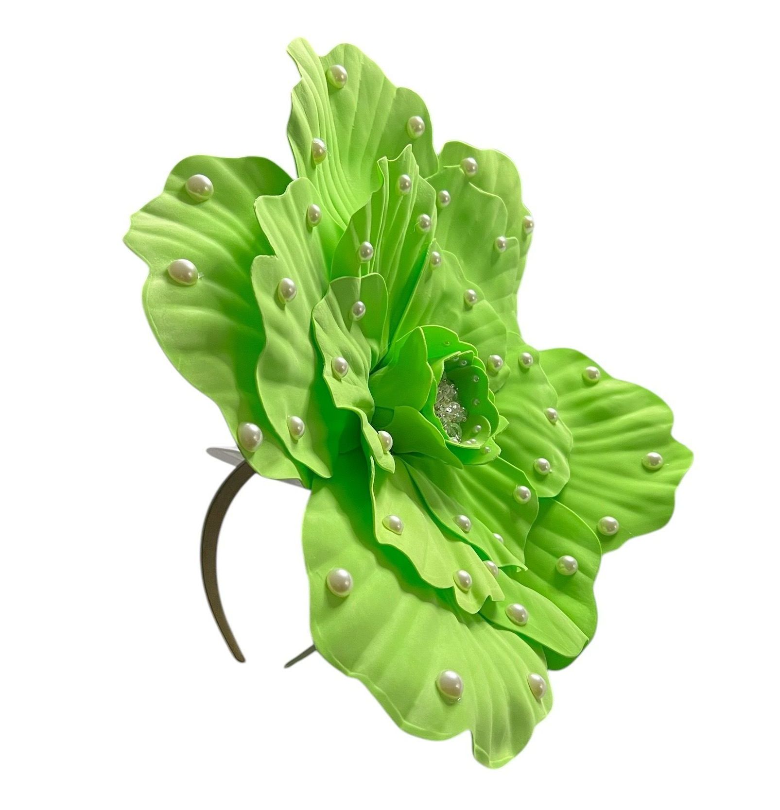 Gypsy Oversized Green Fascinator