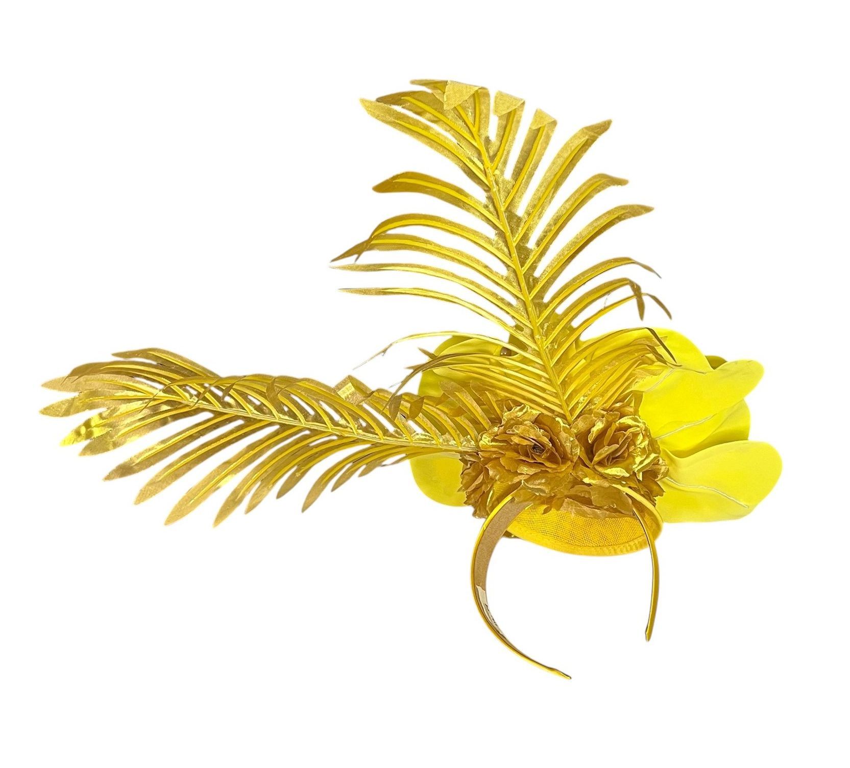 Yellow & Gold Fascinator