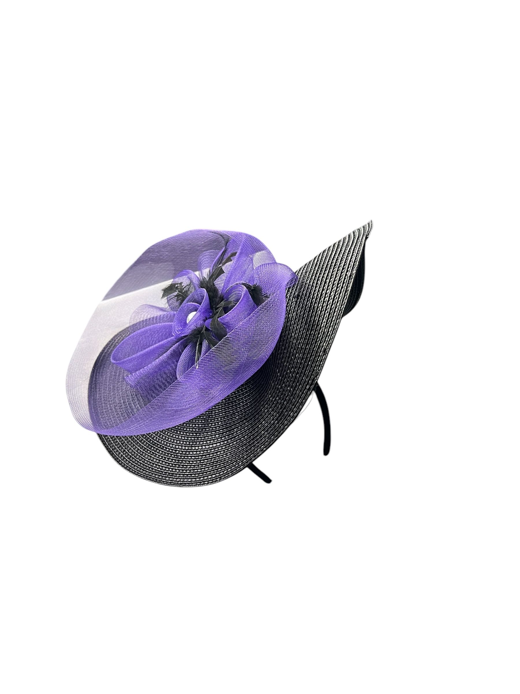 Purple Vain Fascinator