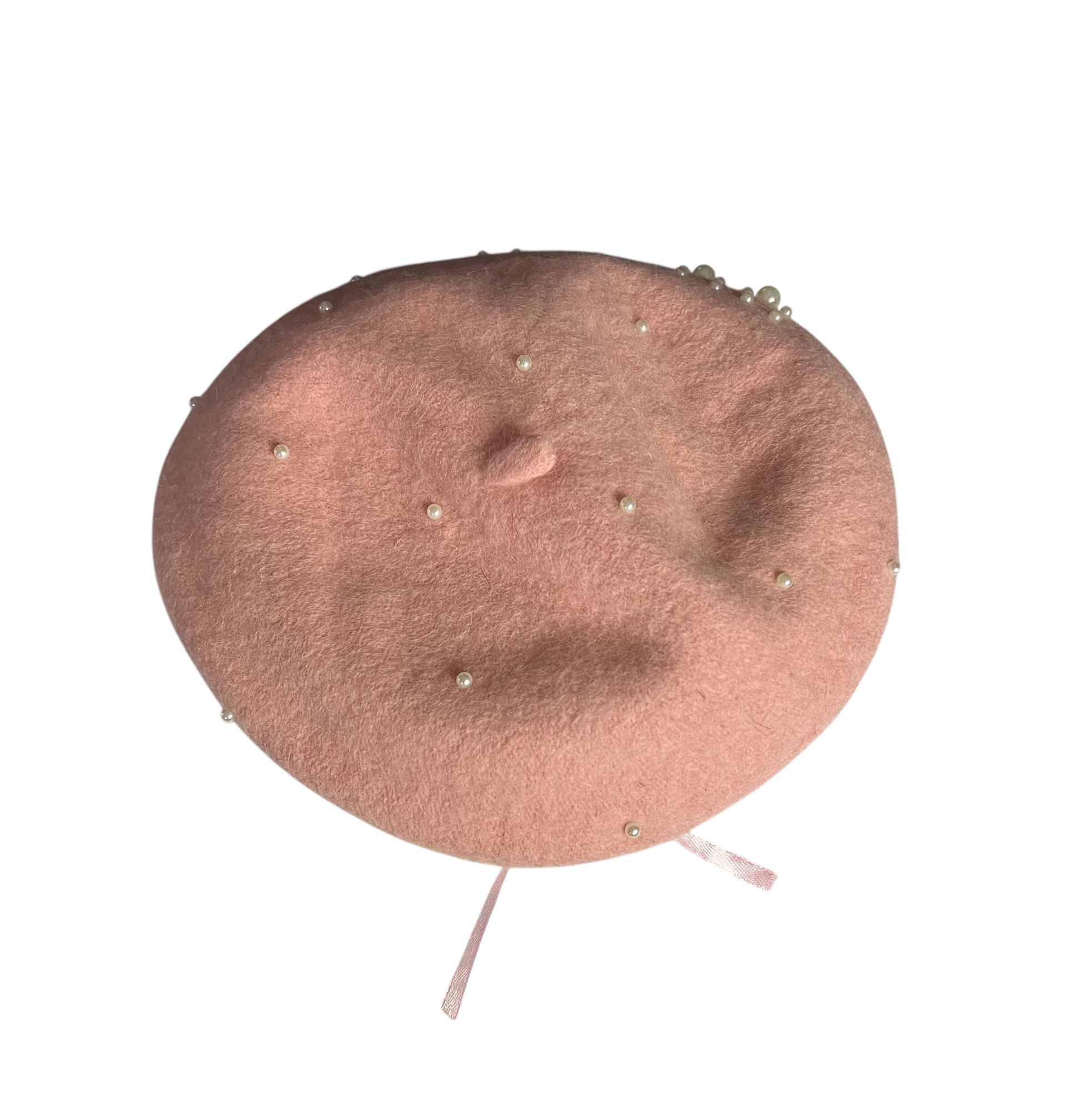Pink Pearly Beret