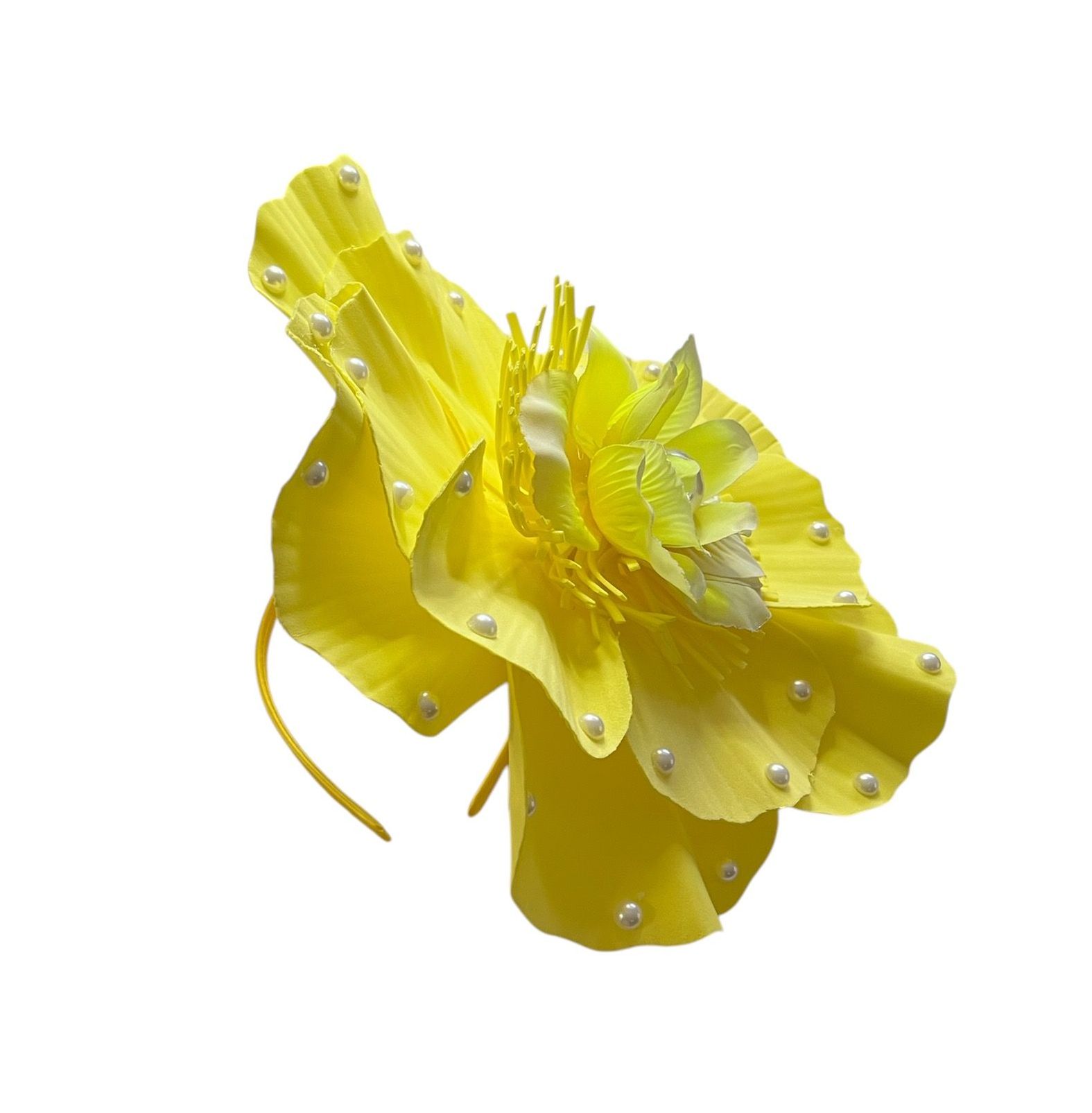 Gypsy Yellow Fascinator