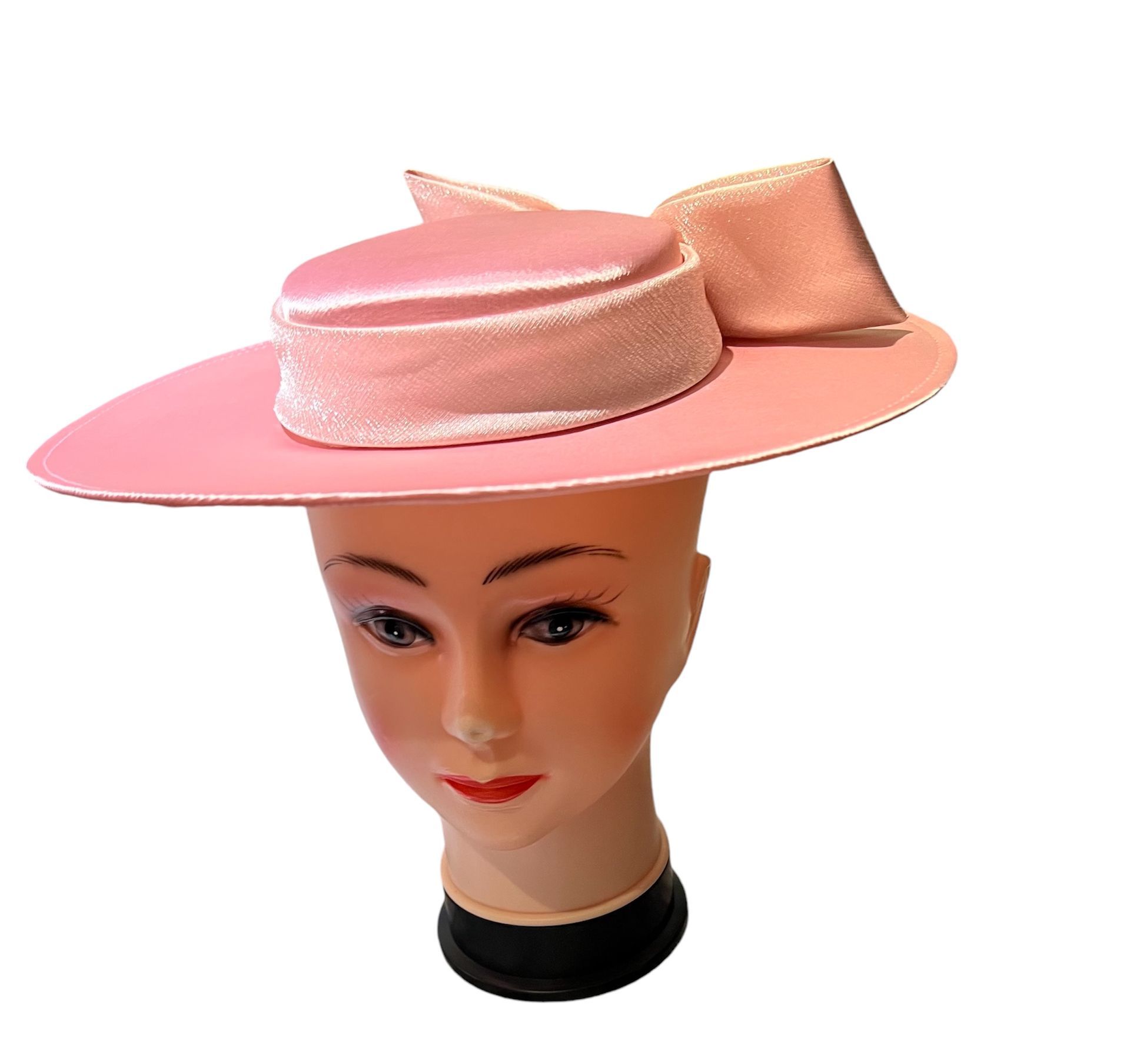 Pink Boater Hat