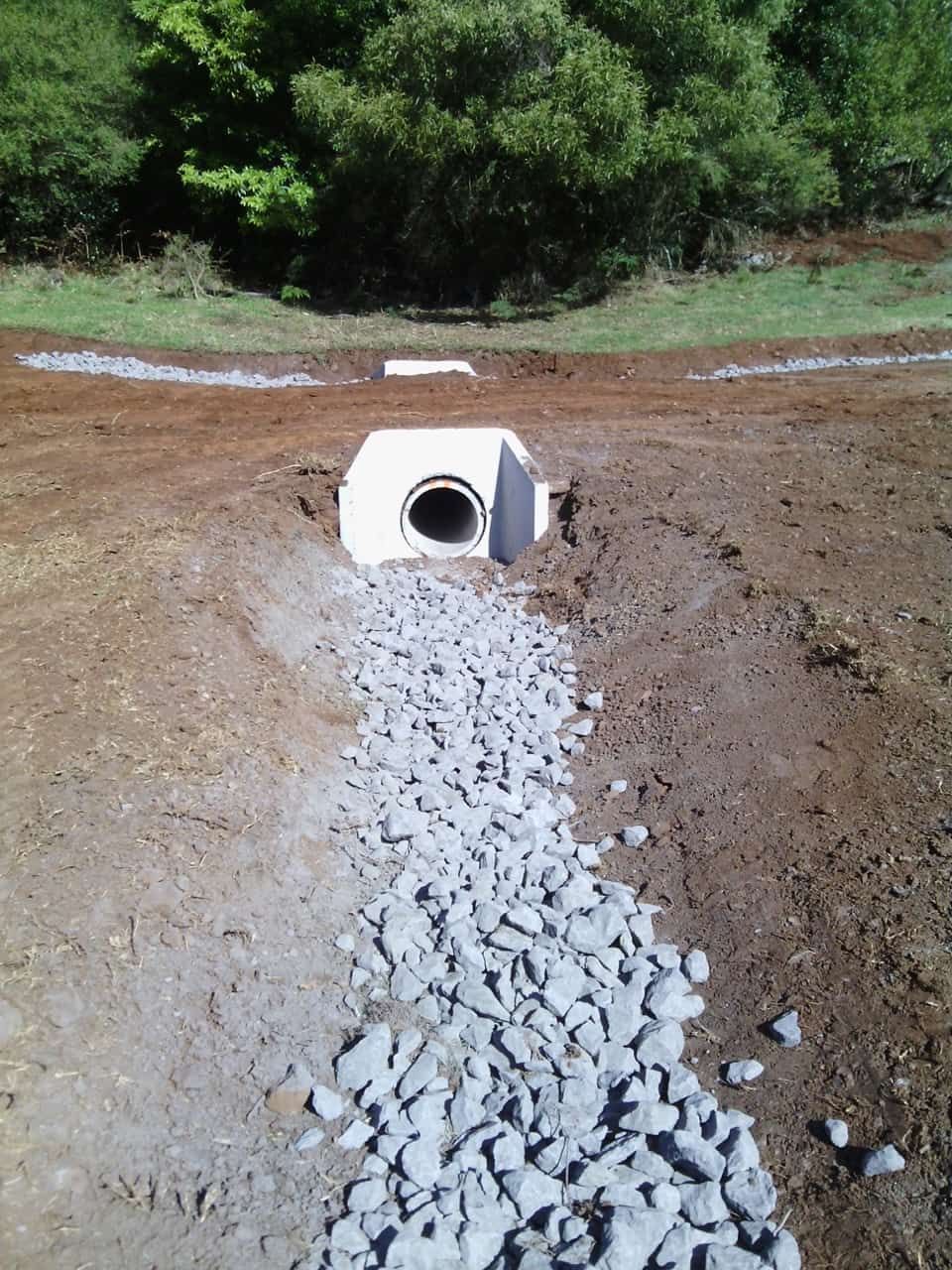 A Concrete Pipe In The Middle Of A Pile Of Gravel — Sal's Excavations In Falls Creek, NSW