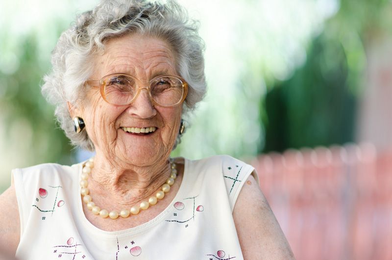 Portrait of a old woman — Emergency Denture Repairs in Newcastle, NSW