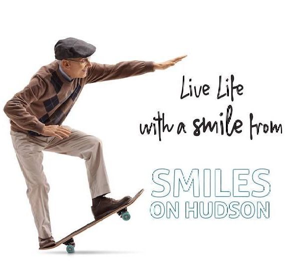 Happy senior couple in autumn park hugging — Smiles on Hudson Blog in Hamilton, NSW