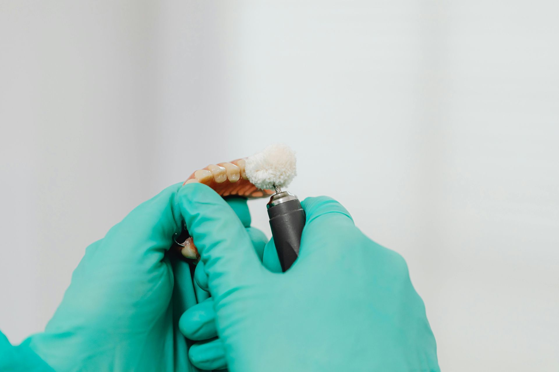 Dentures being Polished