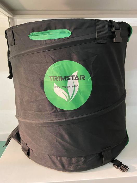 Black Trimstar Pop-up Bag With Green Accents and Logo — Cairns Hydroponics In Bungalow, QLD