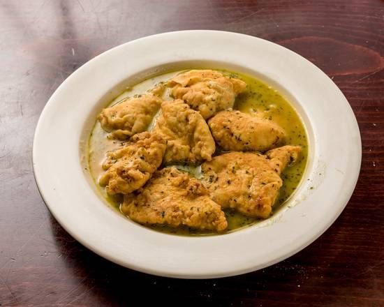 fried chicken in a Francesse sauce