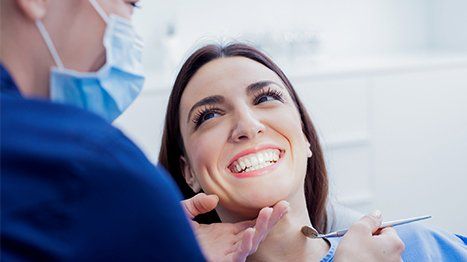 Girl Smiling To Dentist — Glen Allen, VA — Dr. Bradley R. Anderson, DDS