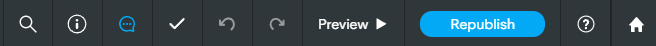 The location of the help center help icon