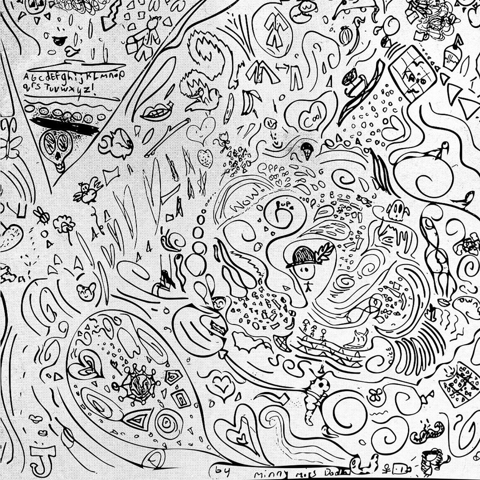 Doodle supplied by Minny Miss Doodle, Age 7, hiding the word KRIO