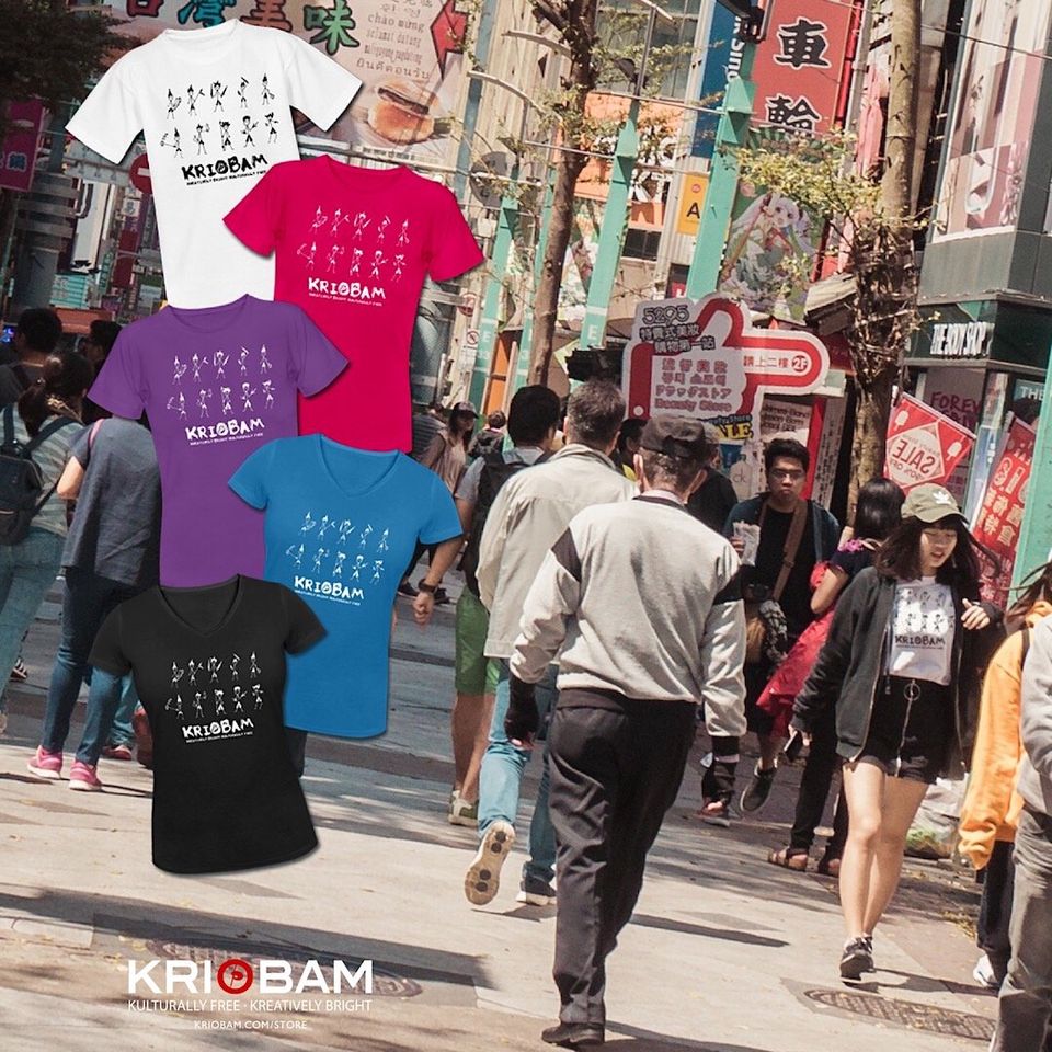 Girl wearing KRIOBAM tee ...so cool!