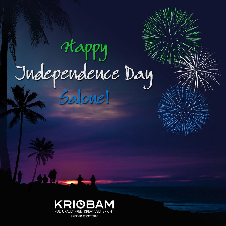 KRIOBAM fireworks coloured Green, White and Blue