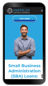 Mobile-Friendly Website Designed by PMI for American Capital Express