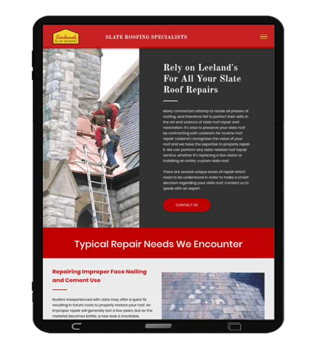 This Web Page is Designed for the Slate Roofing Industry