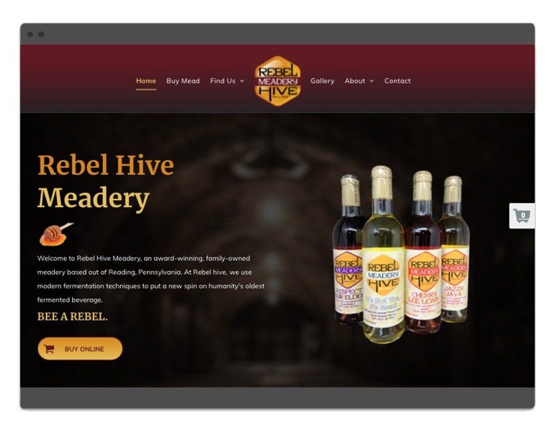 Website Designed for a Craft Meadery in Reading, PA