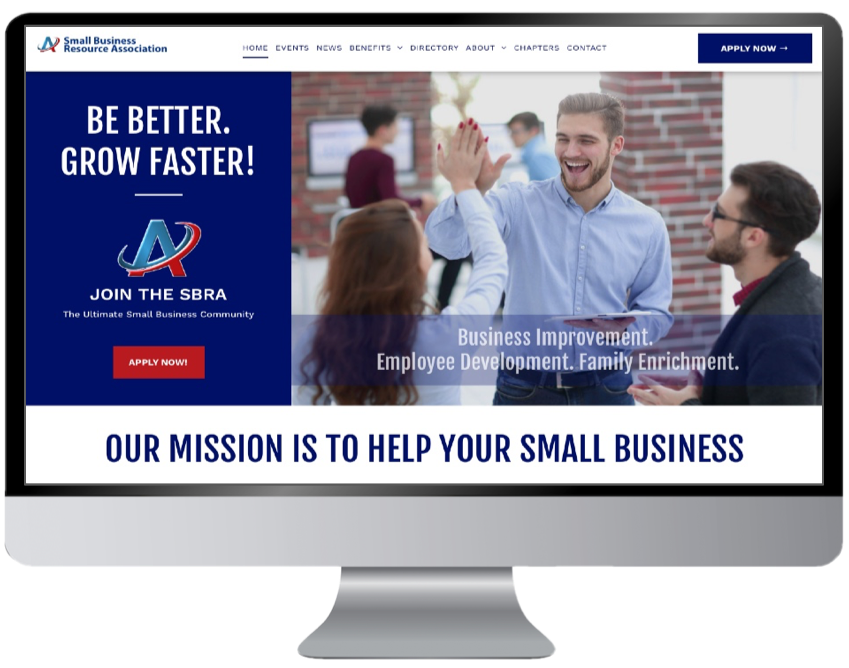 Website Designed for the Small Business Resource Association in Reading, PA