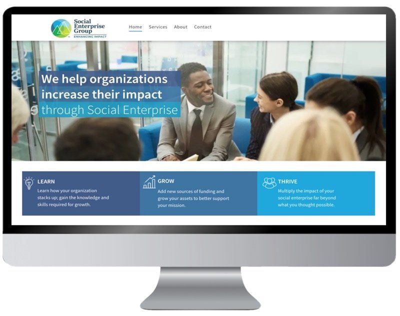 Website Designed for a Social Enterprise Consulting company in Lancaster, PA