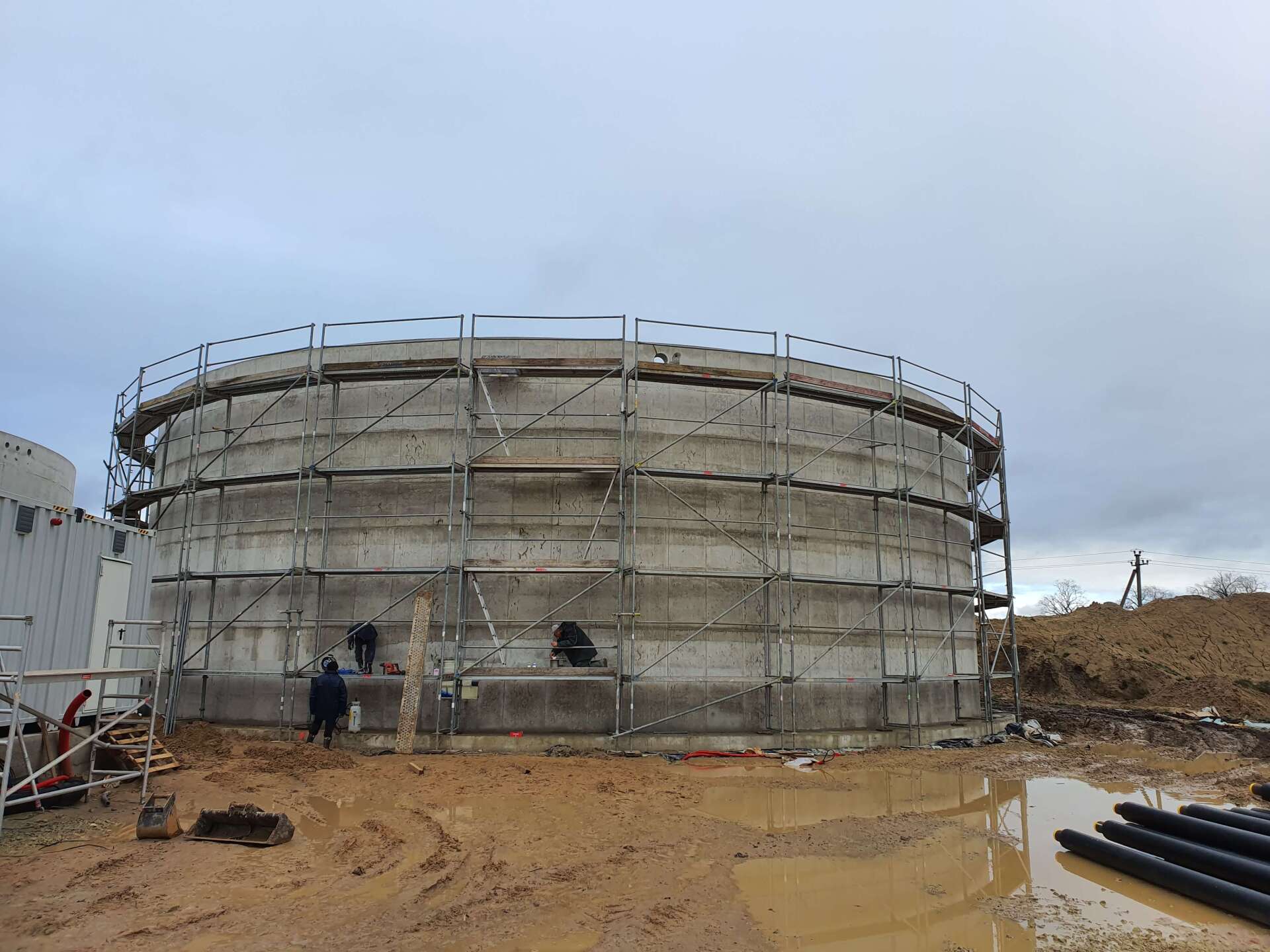 Jogrema atlikti darbai – Fasadiniai pastoliai