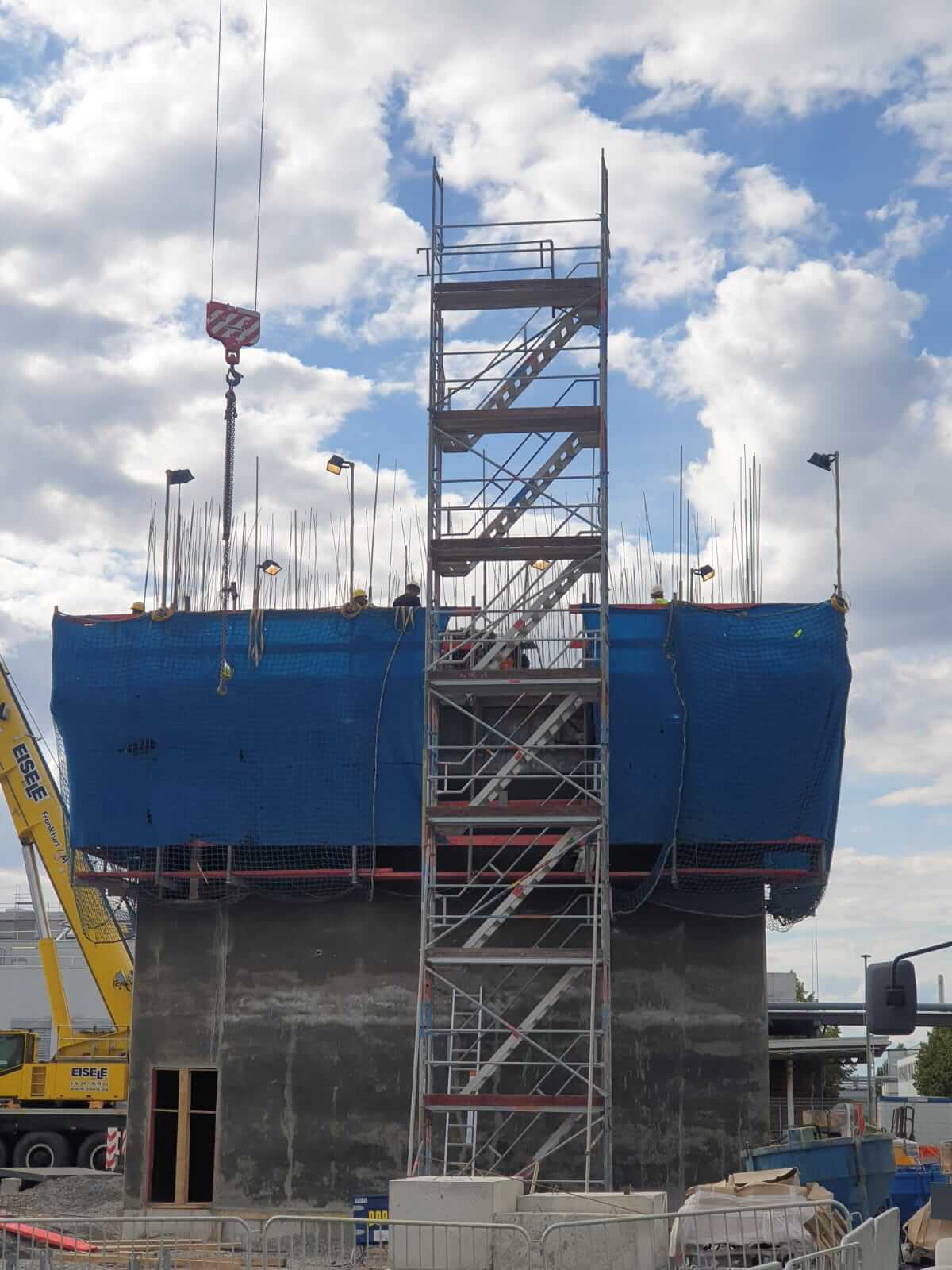 Jogrema atlikti darbai – laikinos laiptinės