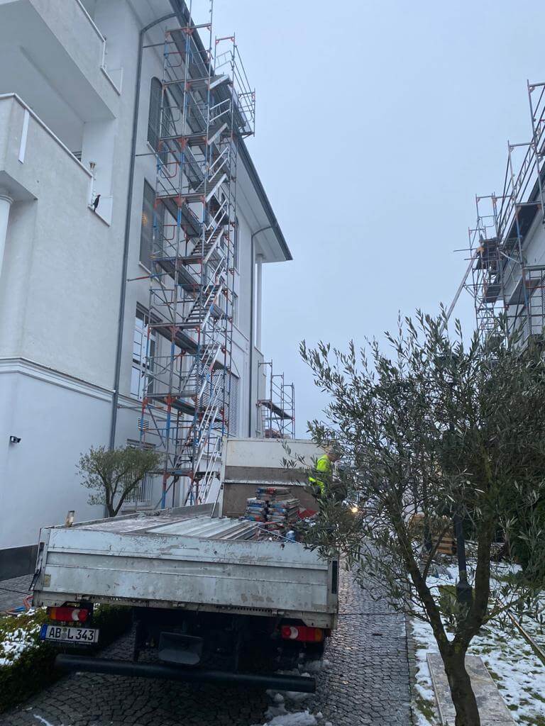 Jogrema atlikti darbai – laikinos laiptinės