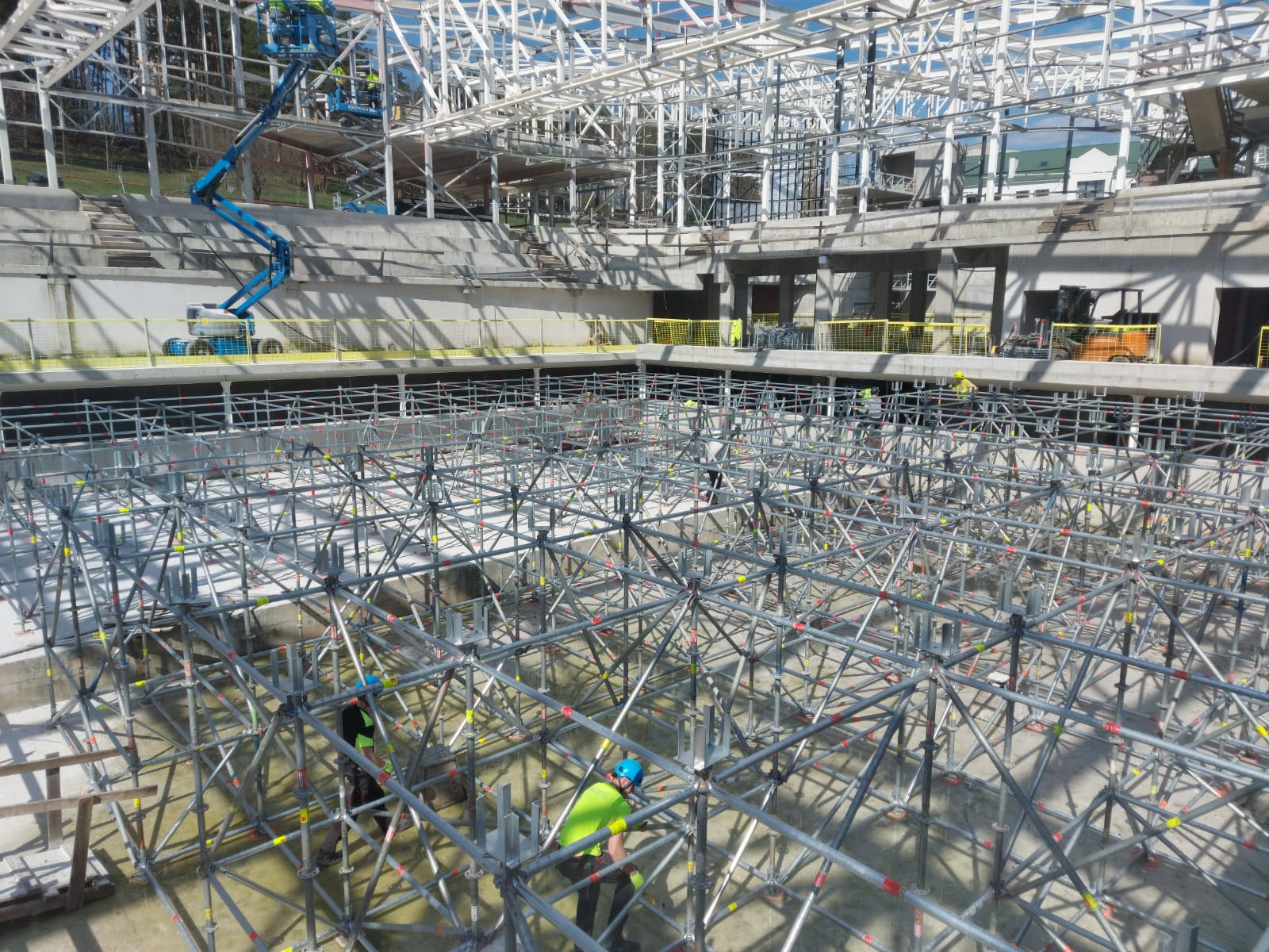 jogrema atlikti darbai - moduliniai pastoliai