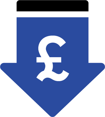 A calendar with a check mark in a blue circle.