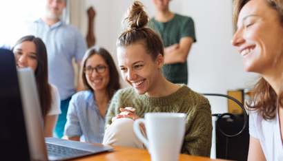 smiling women