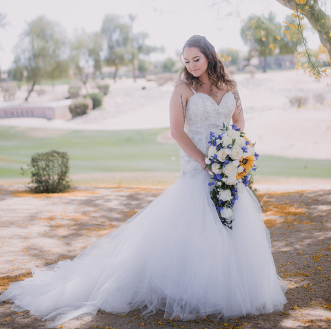 Bride Portrait on Arizona Golf Course