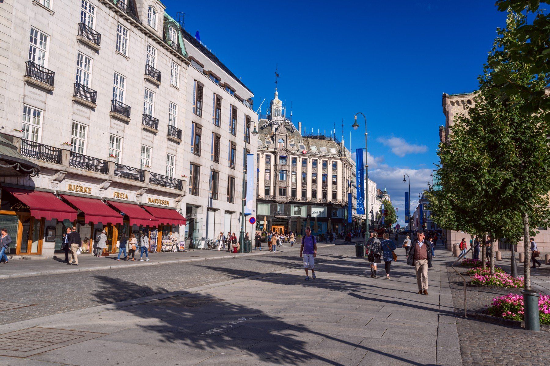 Karl Johans Gate in Oslo, Norway