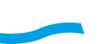 Blue curved line on white background.